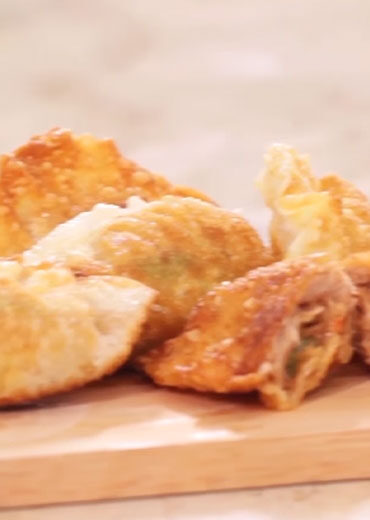 Gyoza goreng tuna bengkoang