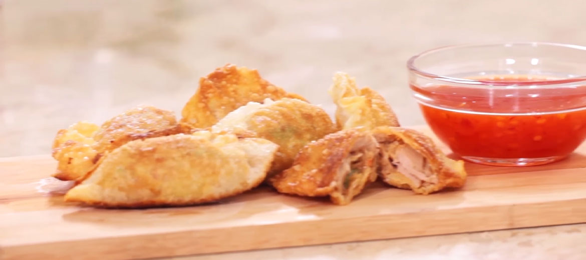 Gyoza goreng tuna bengkoang